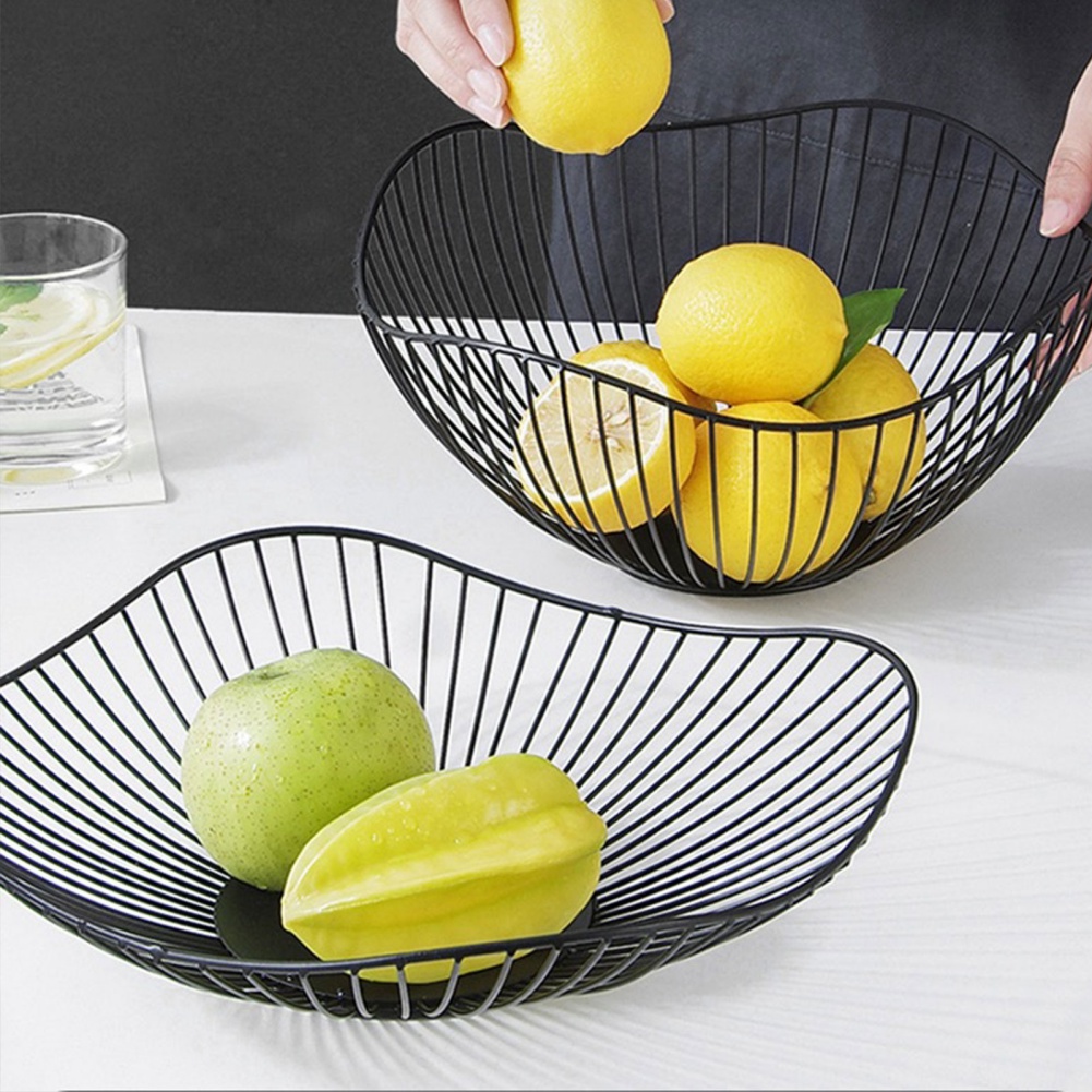Food Snacks Basket - Metal Fruit Basket Simple Fruit Basin
