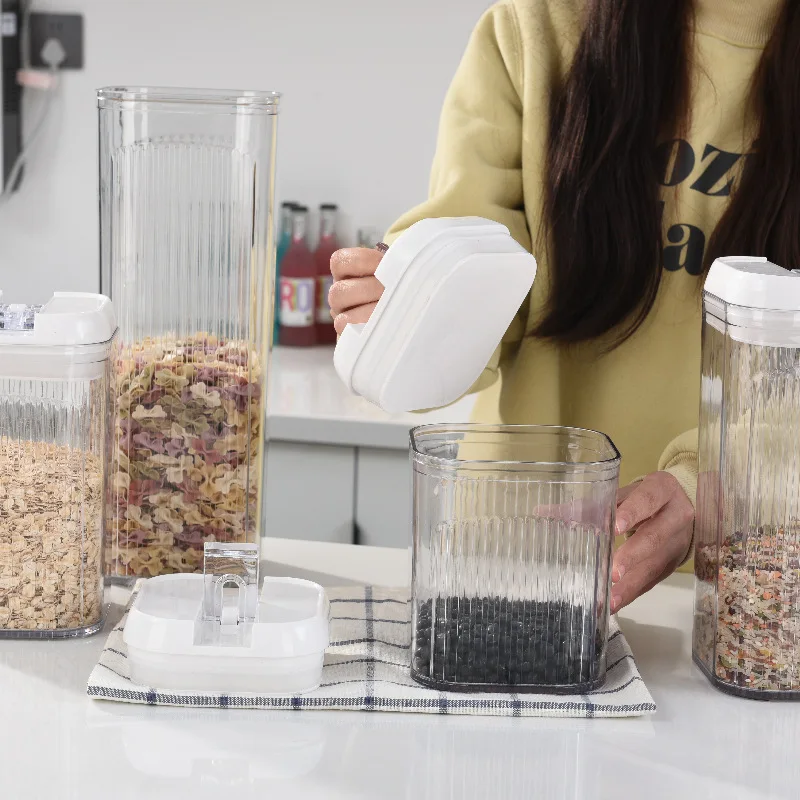Food Snacks Distribution - Grain distribution container, press type food