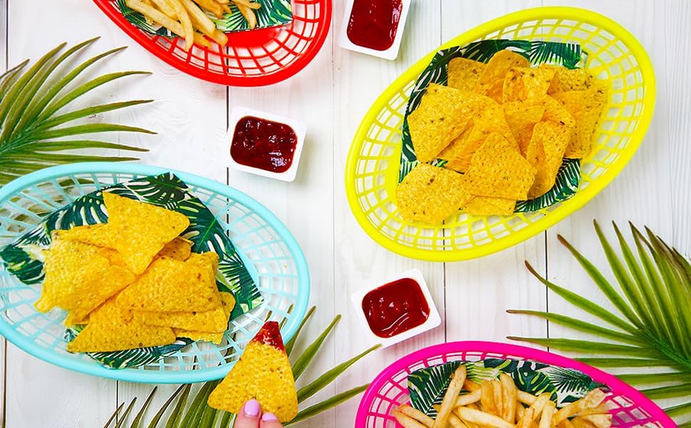 Reusable Plastic Food Baskets  - Food Snacks Basket ulasan dan harga