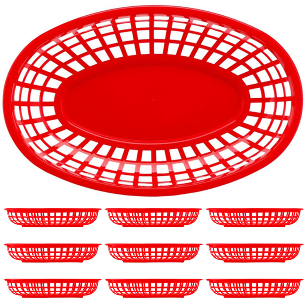 10Pcs Bread Tray Food Safe Pla - Food Snacks Basket ulasan dan harga