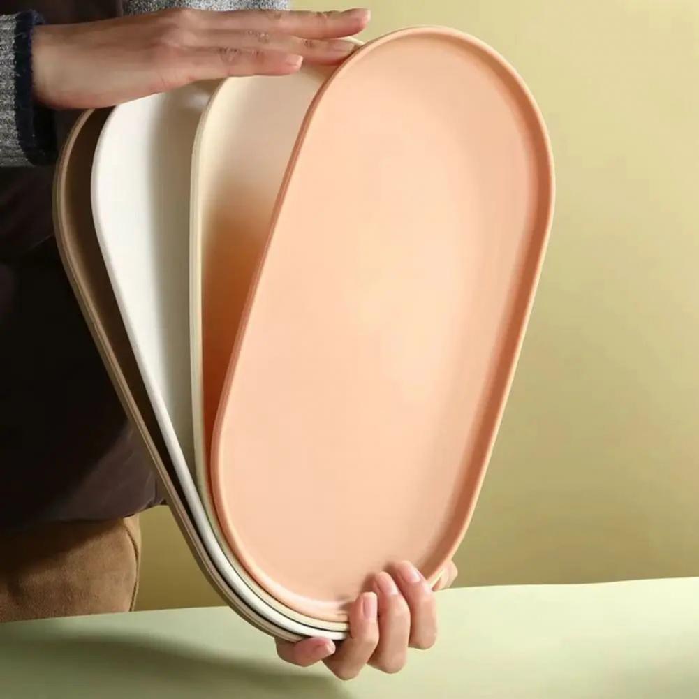 Stackable Fruit Plate Oval Sha - Food Snacks For Camping ulasan dan harga