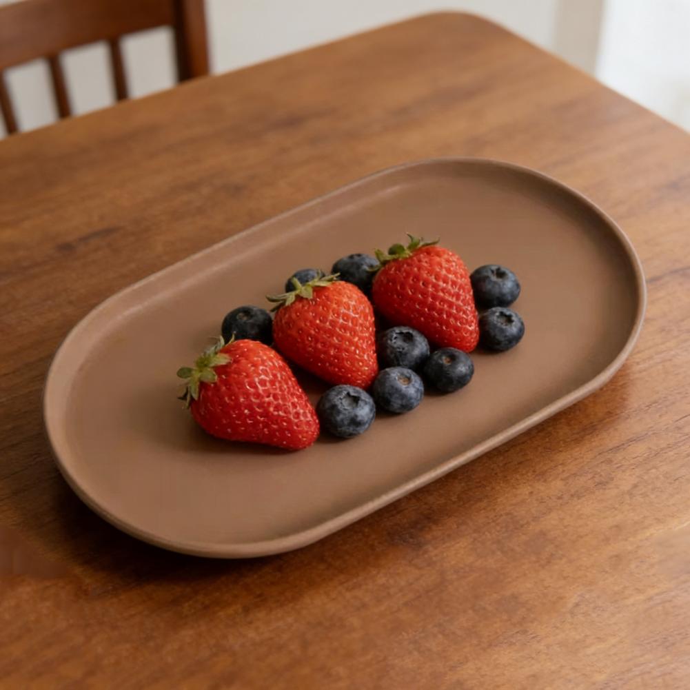 Stackable Fruit Plate Oval Sha - Food Snacks For Camping ulasan dan harga