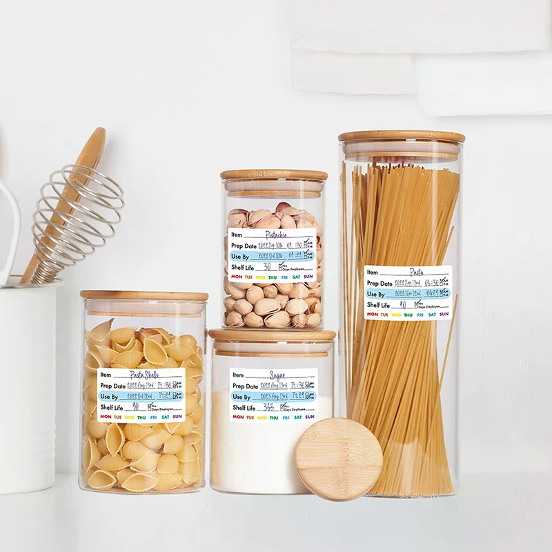 300Pcs/Roll Kitchen Date Food  - Snacks Food Labels ulasan dan harga