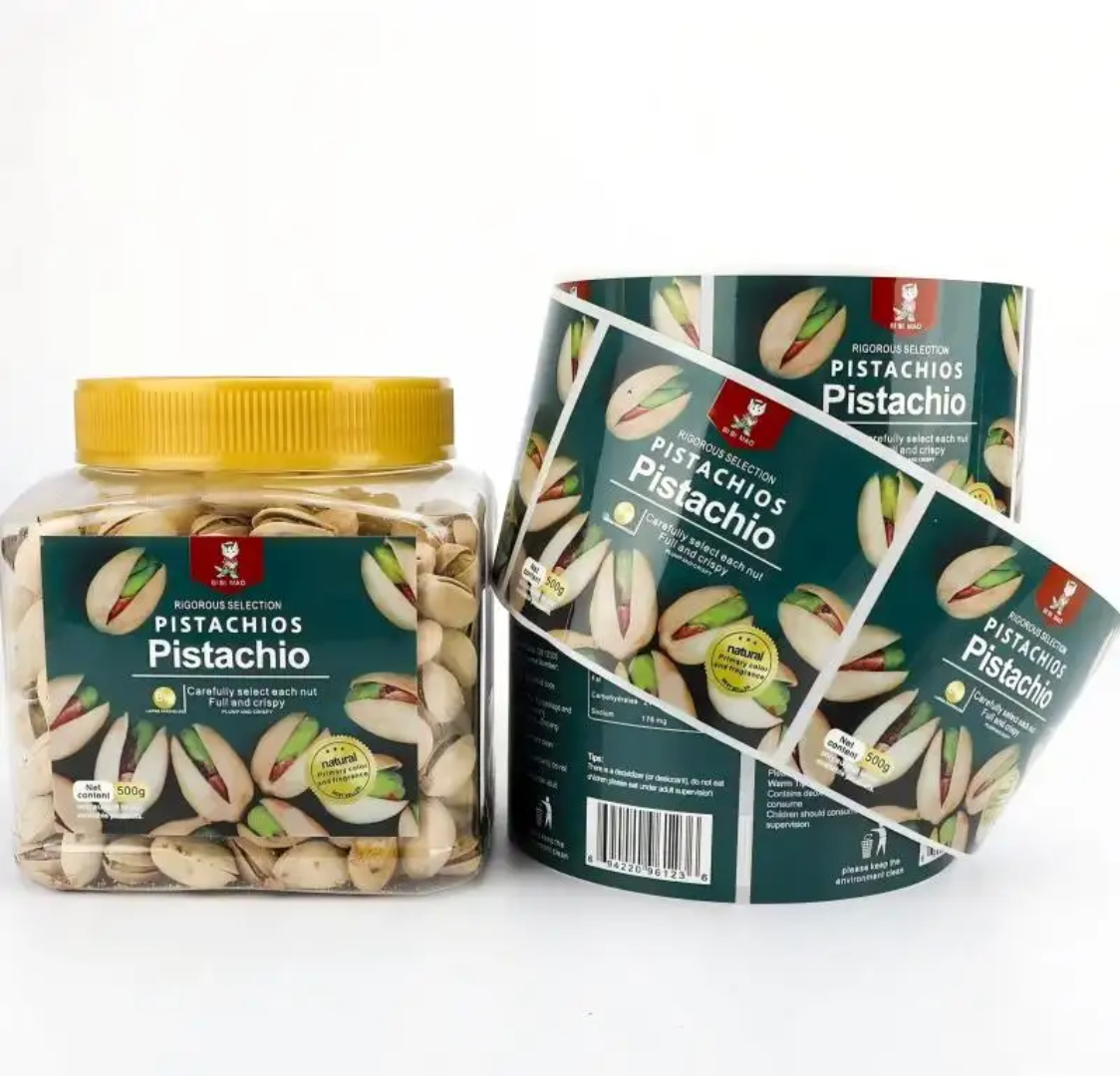 Custom snack stickers, nuts, d - Snacks Food Labels ulasan dan harga