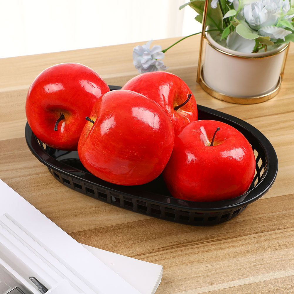 12Pcs Oval Plastic Storage Bas - Food Snacks Basket ulasan dan harga