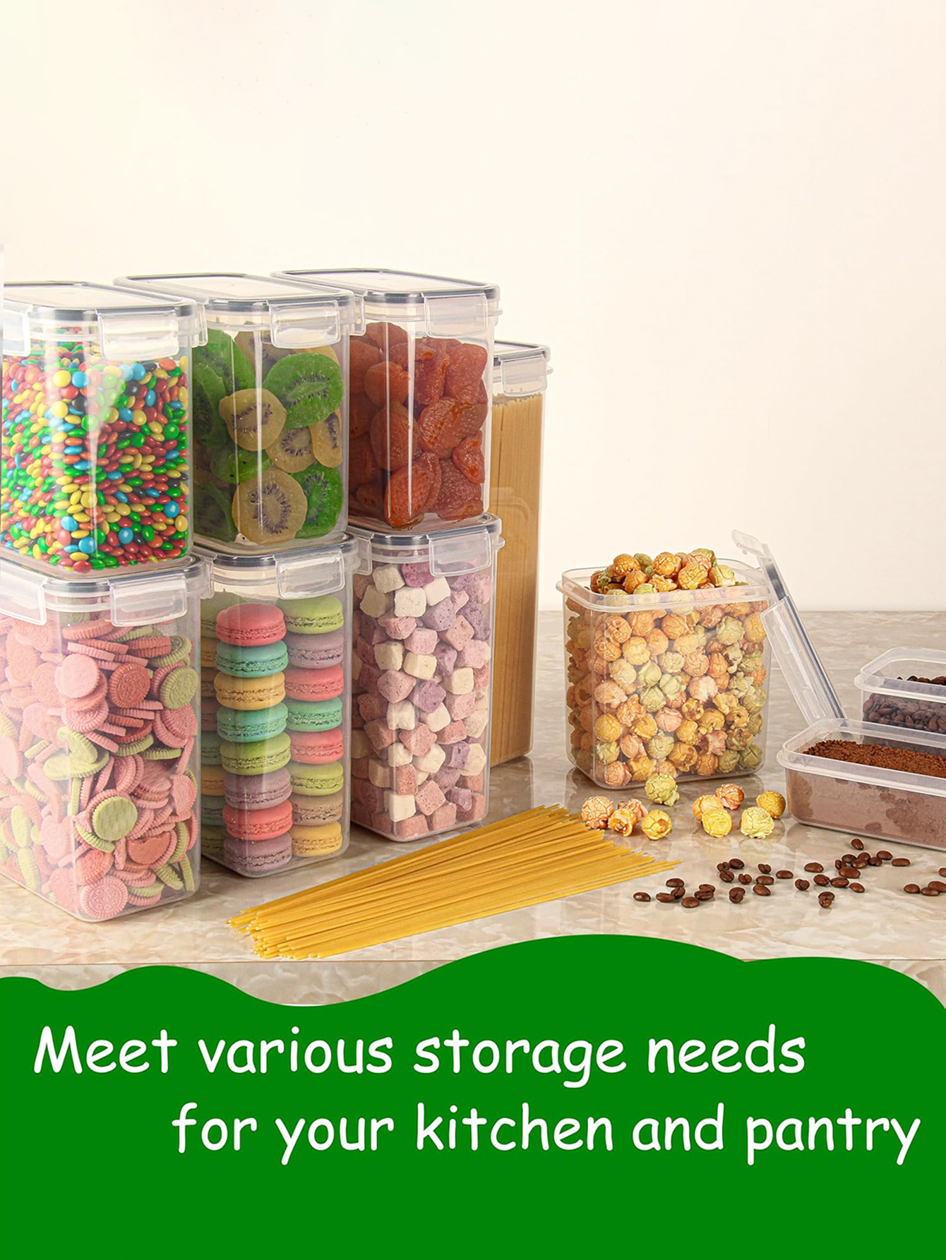 42PCS-Kitchen,Airtight food st - Snacks Food Labels ulasan dan harga
