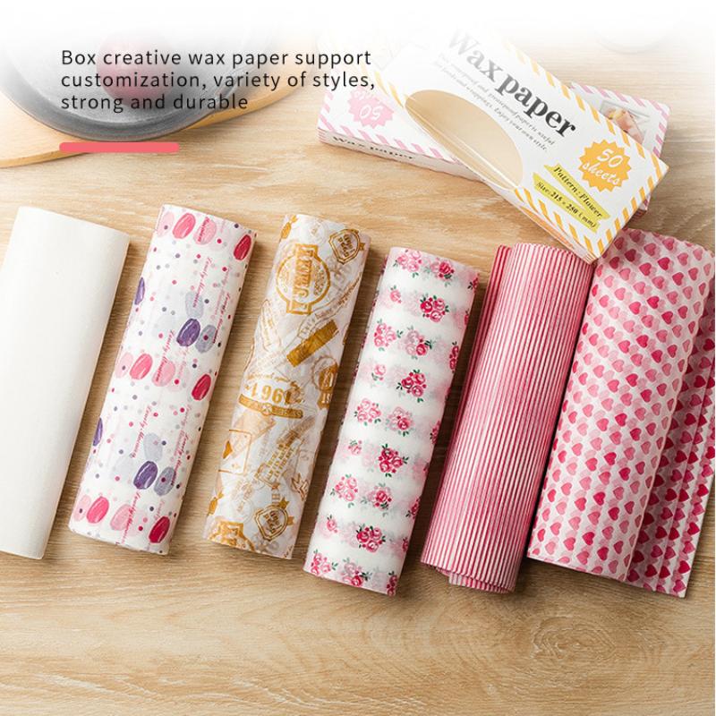 Colorful Patterned Wax Paper 5 - Food Snacks Basket ulasan dan harga