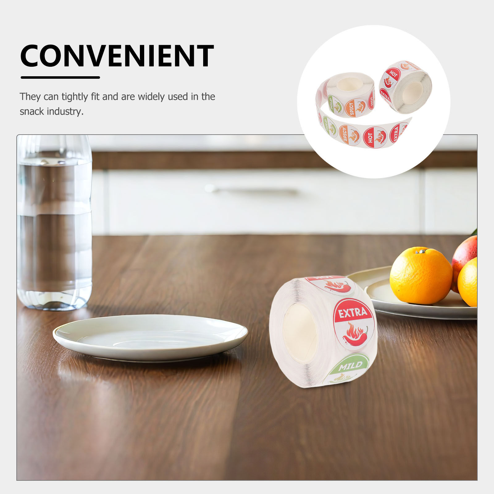 5 Rolls Round Spicy Hot Sticke - Snacks Food Labels ulasan dan harga
