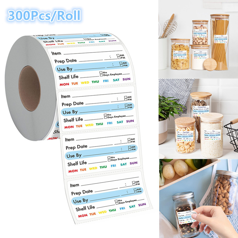 300Pcs/Roll Self-Adhesive Stic - Snacks Food Labels ulasan dan harga
