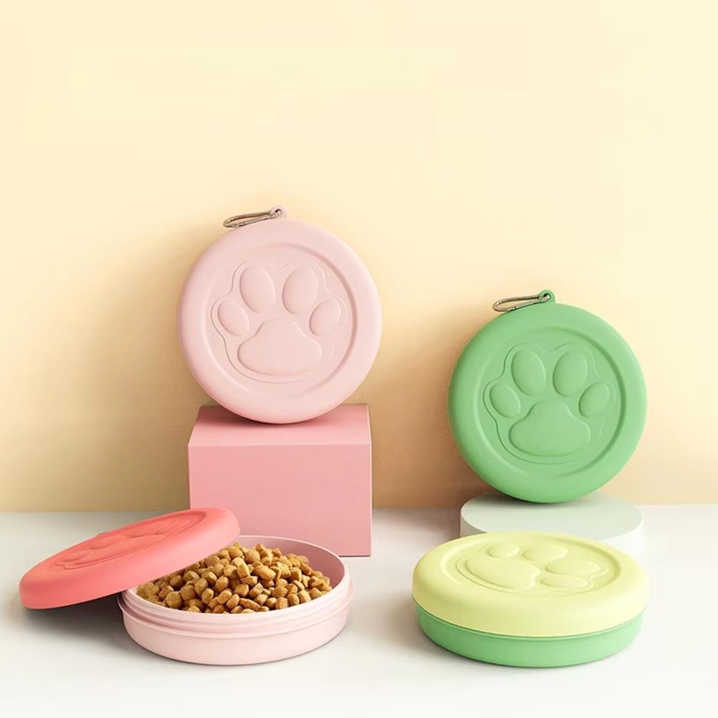 11/14cm2-in-1 Travel Dog Bowl  - Food Snacks For Camping ulasan dan harga