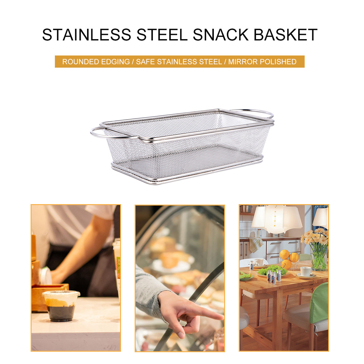 Stainless Steel Frying Basket  - Food Snacks Basket ulasan dan harga