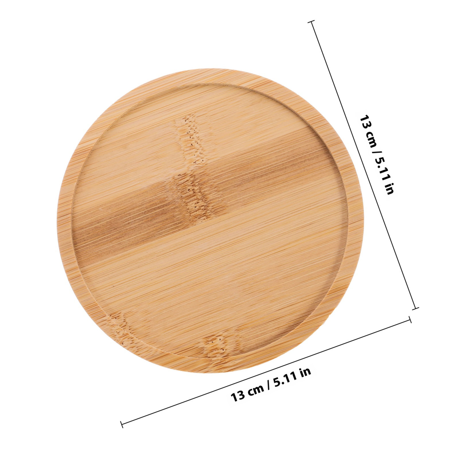 2Pcs Wooden Serving Trays Roun - Food Snacks Drinks ulasan dan harga