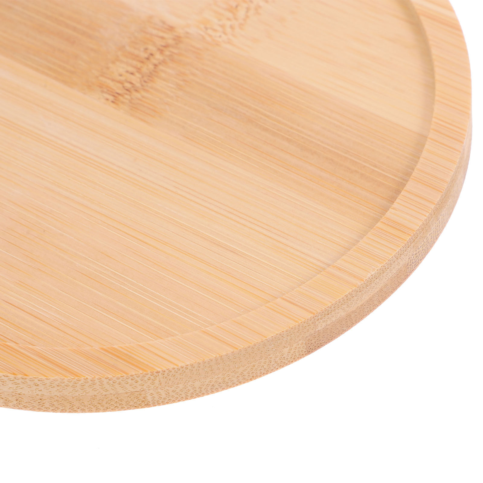 2Pcs Wooden Serving Trays Roun - Food Snacks Drinks ulasan dan harga