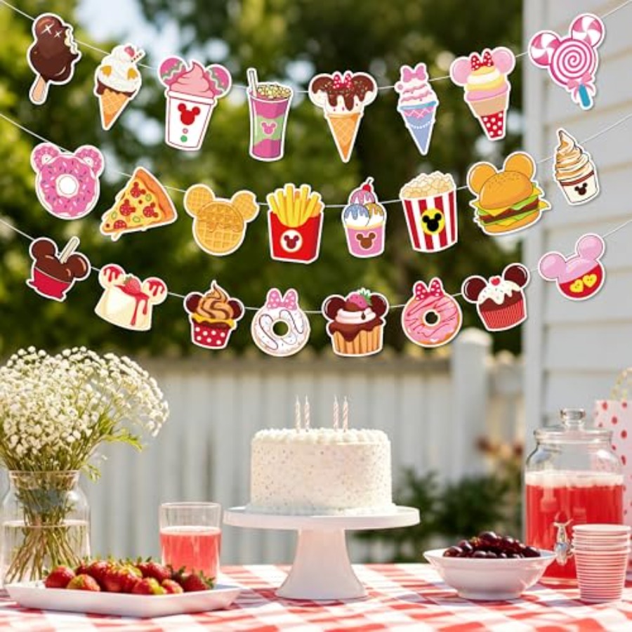 3 Pcs Mouse Snacks Party Banne - Food Snacks Banner ulasan dan harga