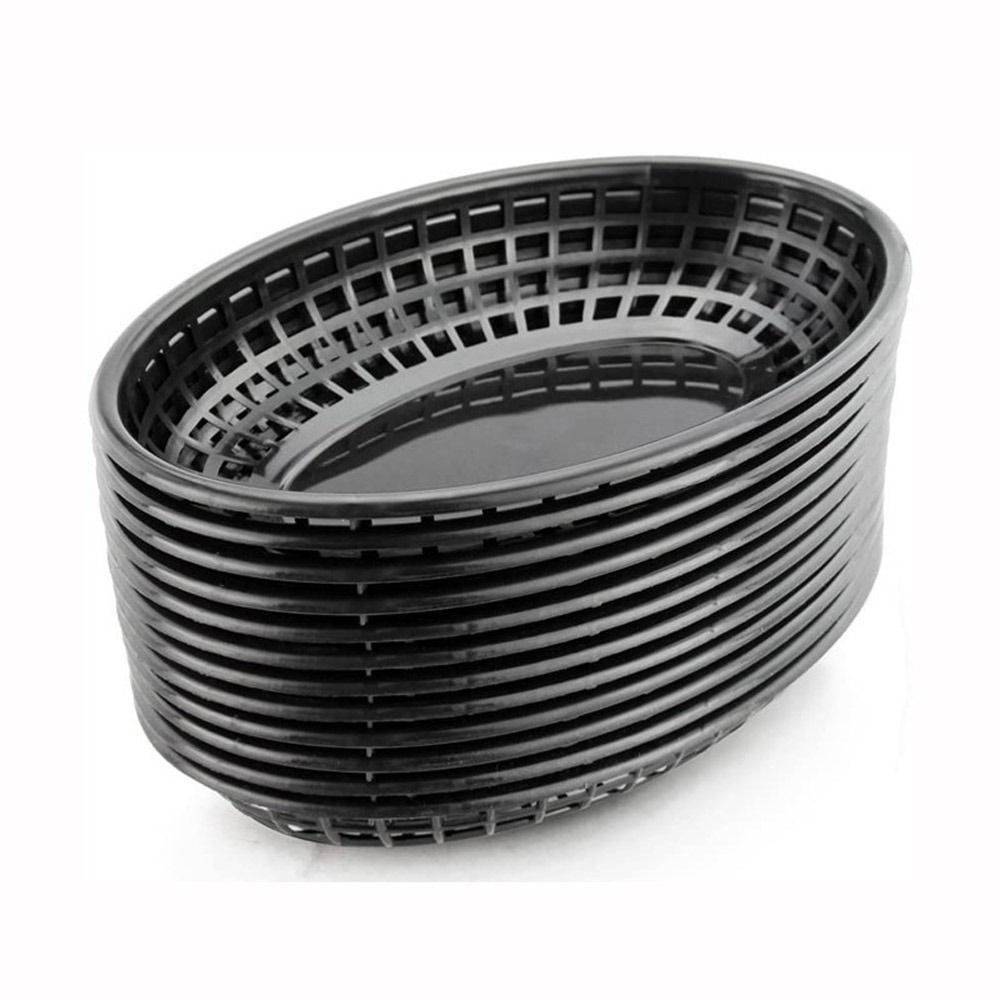 D9 7PCS/Lot Fries Burgers Plas - Food Snacks Basket ulasan dan harga