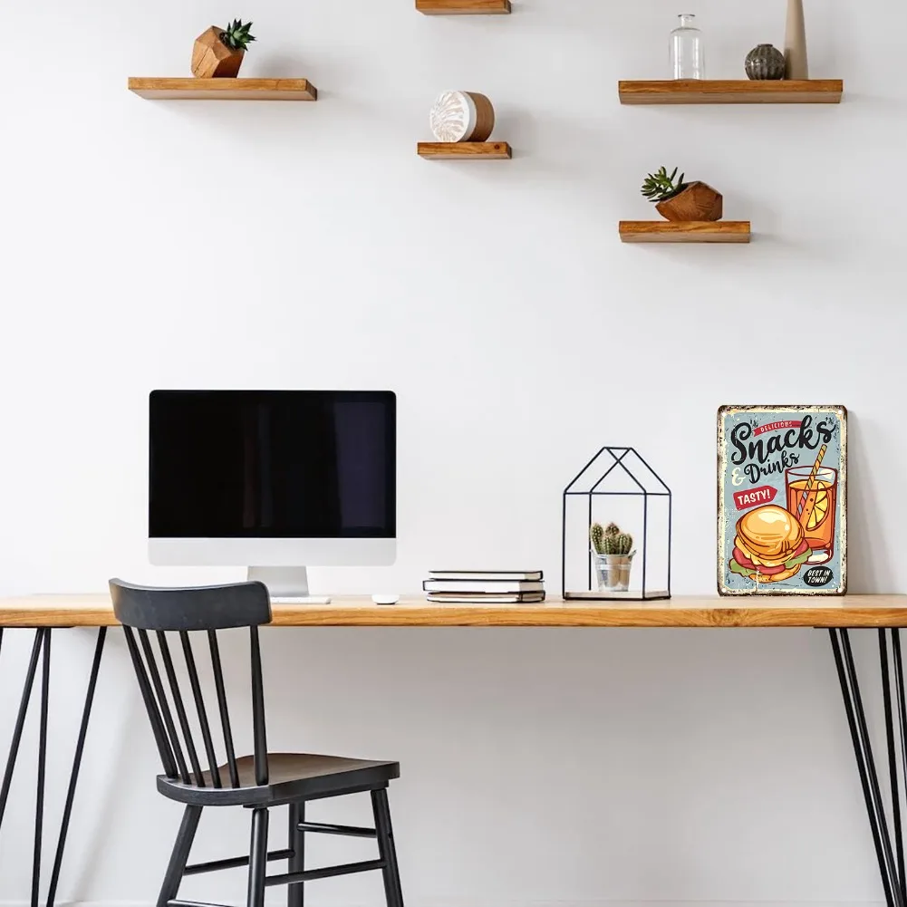 Vintage Food Metal Sign, 12x8  - Food Snacks Drinks ulasan dan harga