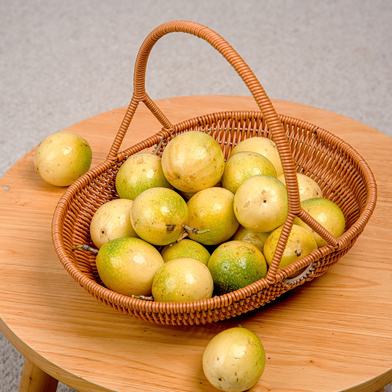 Plastic Imitation Rattan Woven - Food Snacks Basket ulasan dan harga